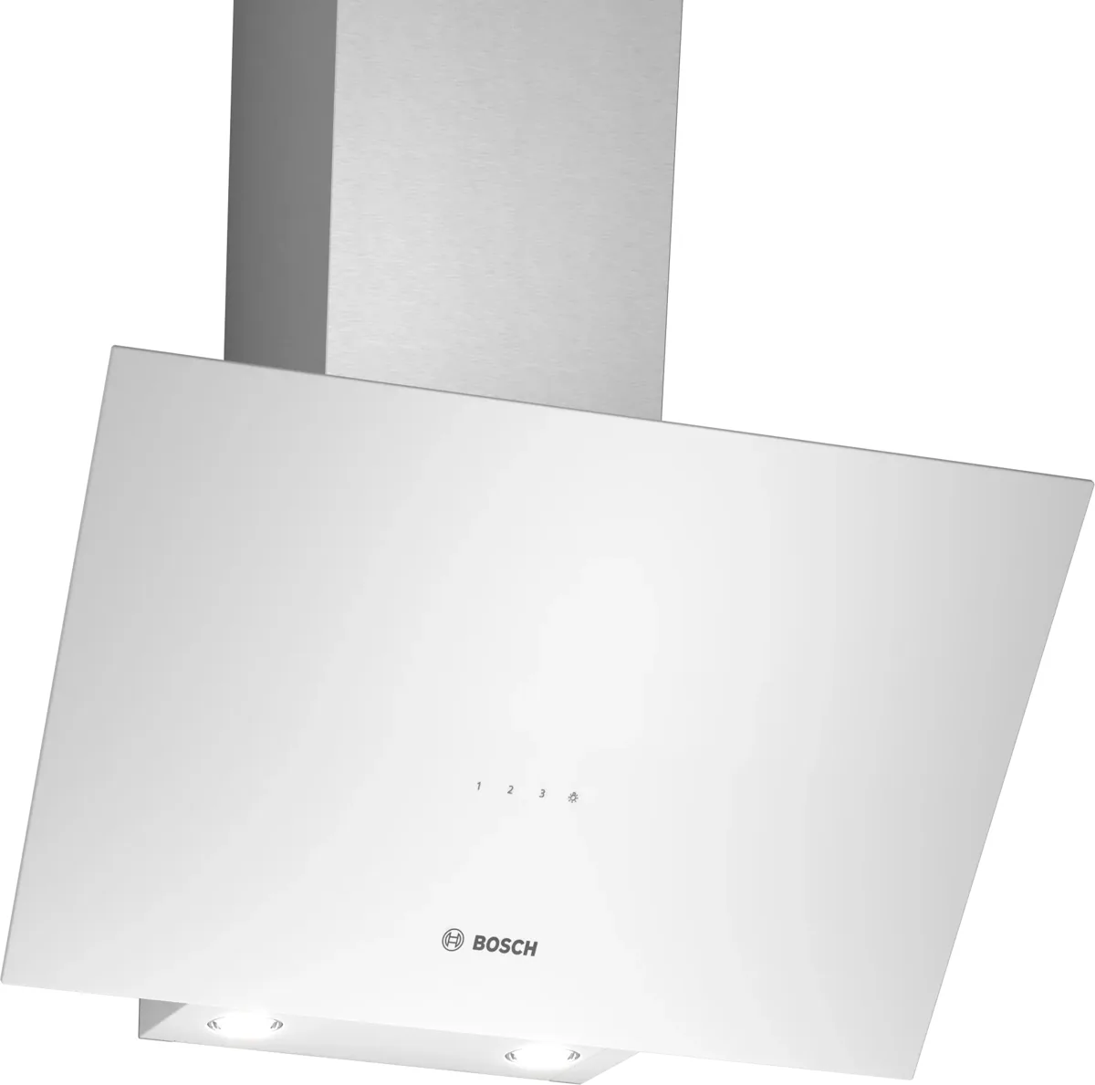 Bosch DWK64PJ20T Serie 2 Duvar Tipi Davlumbaz 60 cm Beyaz Cam Yüzey, Beyaz