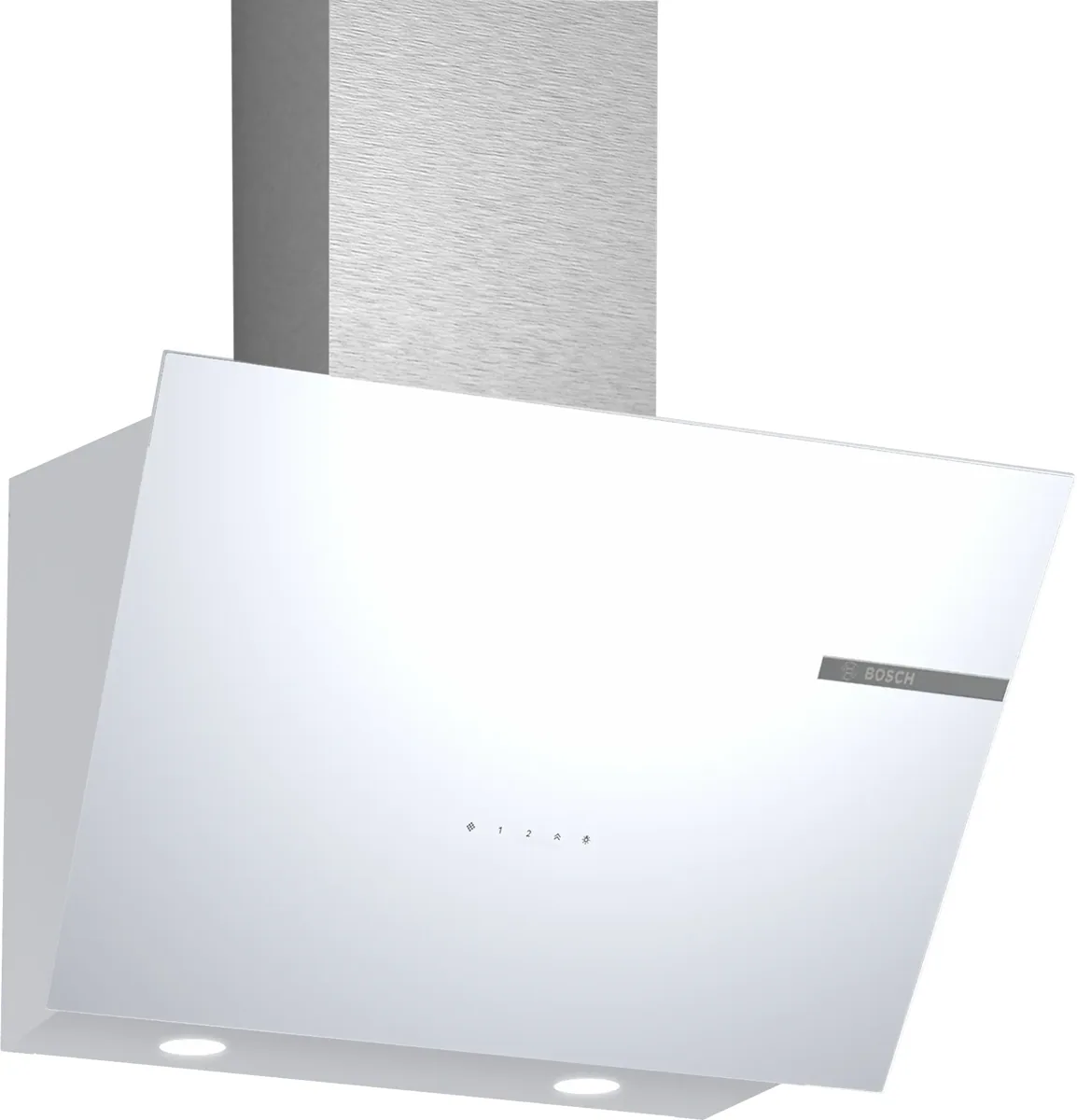 Bosch DWK66PJ20T Serie 4 Duvar Tipi Davlumbaz 60 cm Beyaz Cam Yüzey, Beyaz