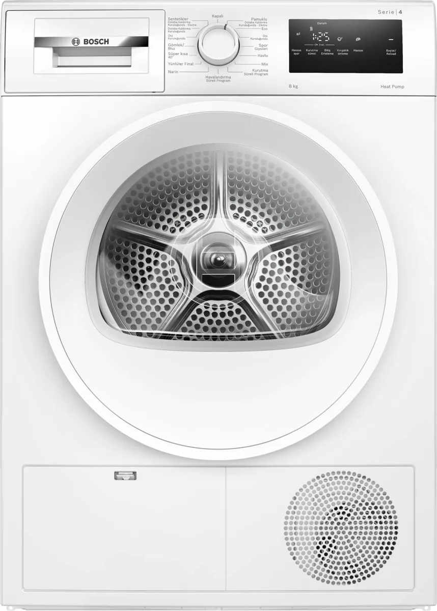 Bosch WTH22202TR Serie 4 Isı Pompalı Kurutma Makinesi 8 kg