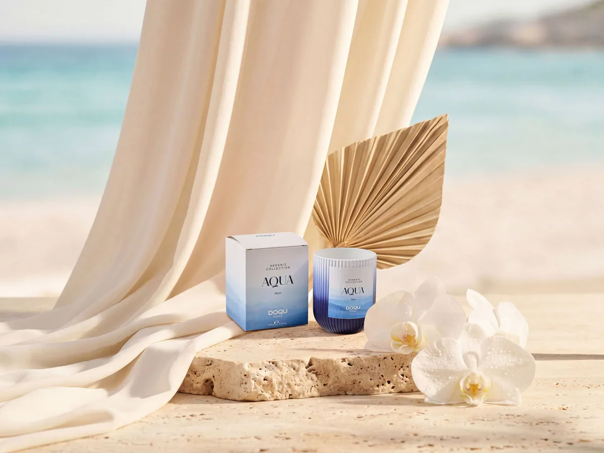 Doqu Home Akdeniz Aqua Kokulu Mum