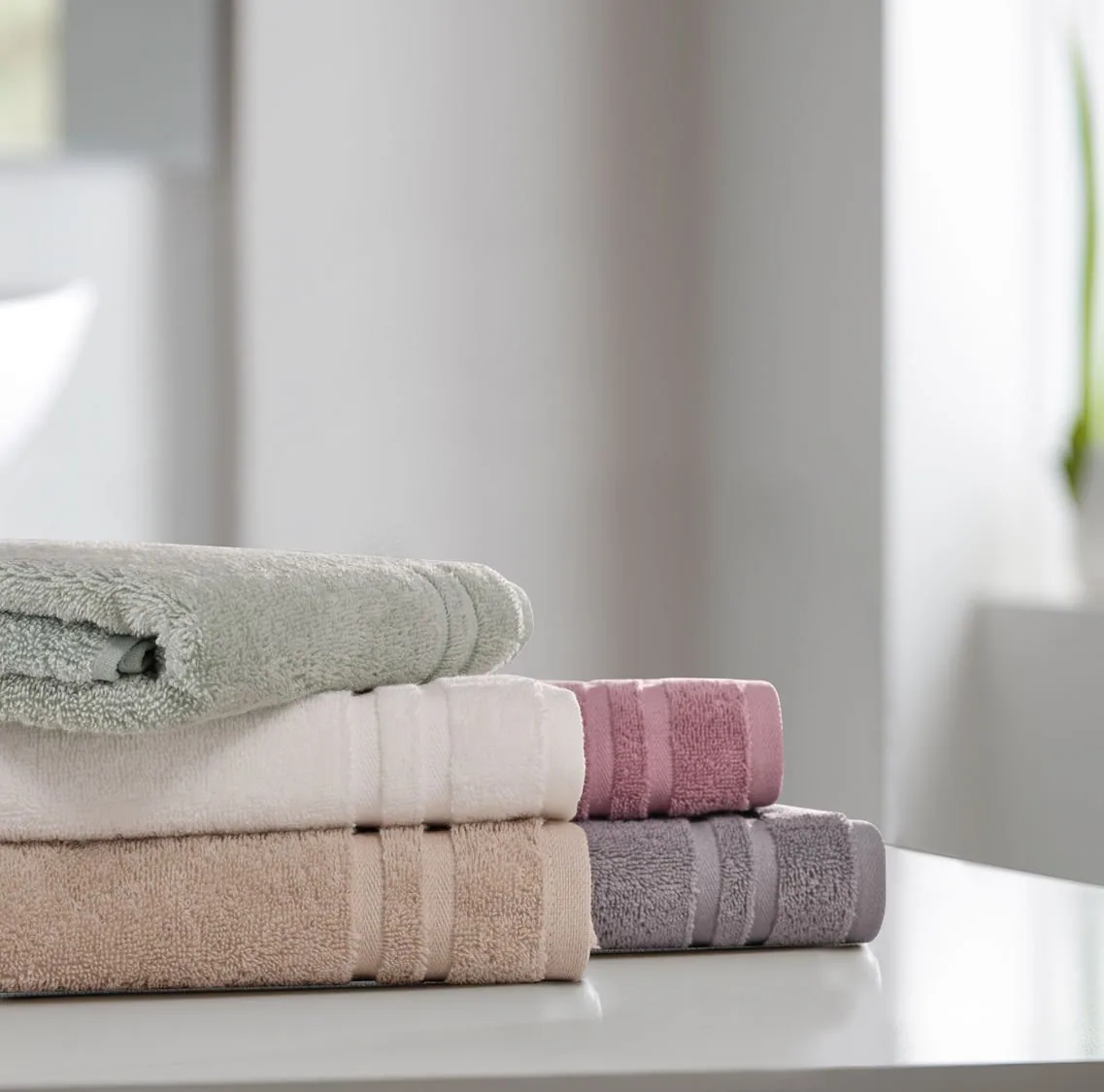 Doqu Home Ivory Yüz Havlusu